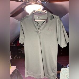 Green Under Armor Polo.